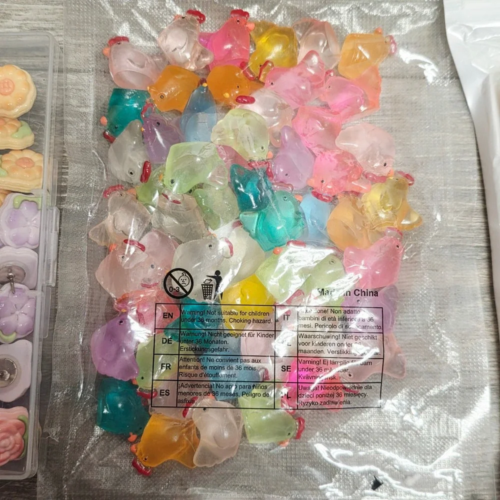 Bulk Craft Supply Lot Meching Acrylic Diamonds Sealing Wax Skeleton Keys Ribbon